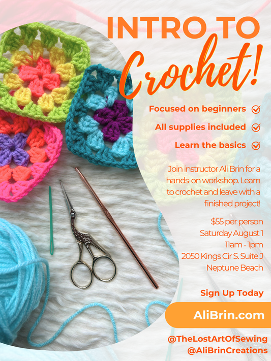 Crochet Workshop 101 - Saturday August 1