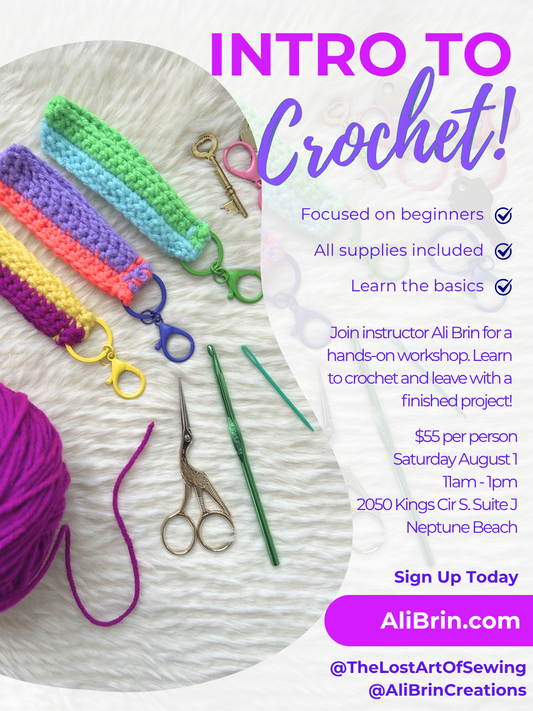 Crochet Workshop 101 - Saturday August 1