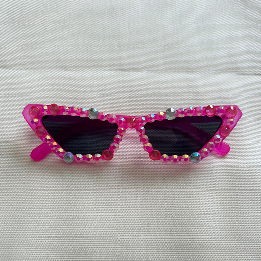 Syl Style - All over strass sunnies, pink on pink!